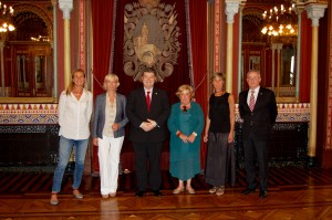 carolina perez de toledo, isabel iturbe, alcalde de bilbao, representación, visita oficial