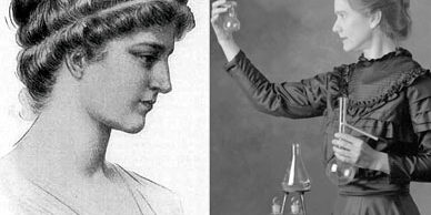 Hypatia de Alejandría, Marie Curie